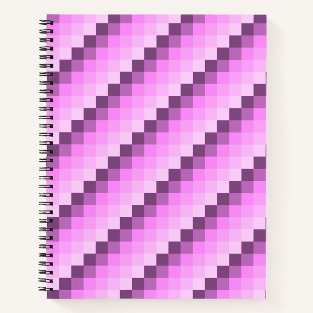 Pink & Purple Squares Notebook (Front)