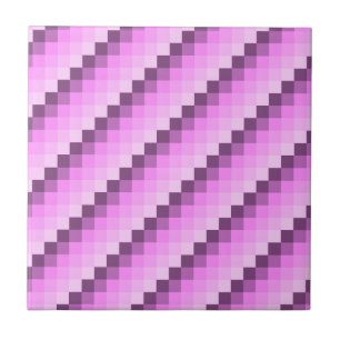Pink & Purple Squares Tile