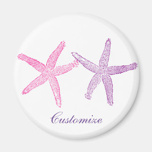 Pink Purple Starfish Thunder_Cove Magnet