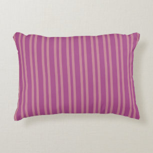 Pink Purple Stripes Seamless Pattern Decorative Cushion