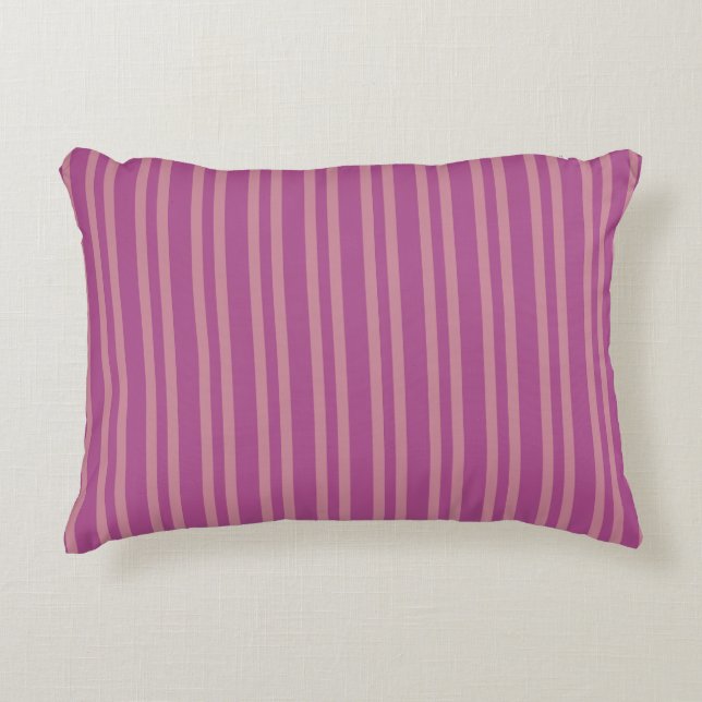 Pink Purple Stripes Seamless Pattern Decorative Cushion (Front)