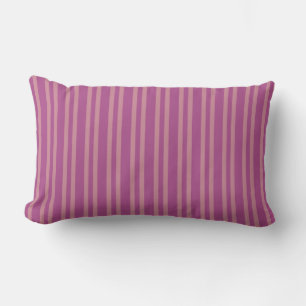 Pink Purple Stripes Seamless Pattern Lumbar Cushion