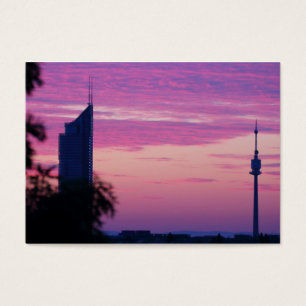 Pink Purple Sunrise In Vienna Austria