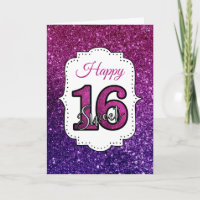 Pink & Purple Sweet 16 Sparkle Glitter Gemstones