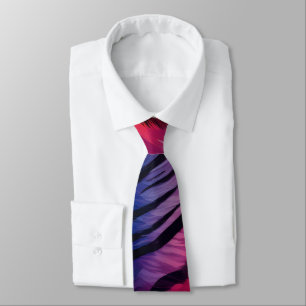 Pink & Purple Tiger Stripe Tie
