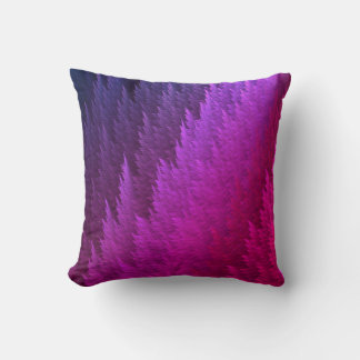 Pink Purple Tye Dye Feather Pattern Cushion
