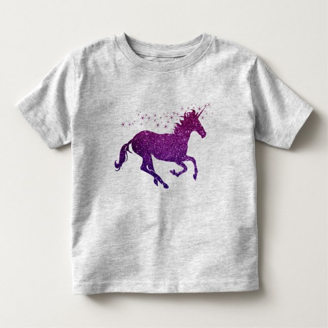 Pink & Purple Unicorn Sparkle Top (Front)