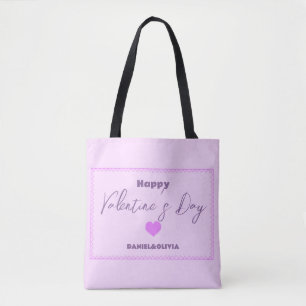 Pink - Purple Valentine's Day Tote Bag