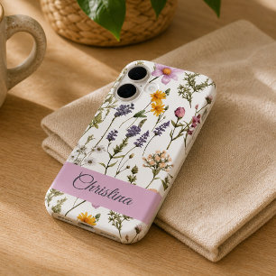 Pink Purple Watercolor Wildflower Name