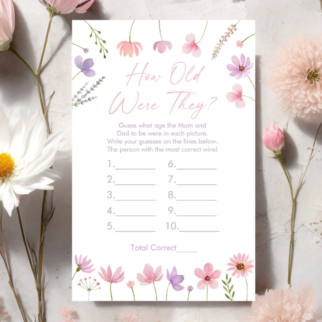 Pink Purple Wildflowers How Old Were They Game (Creator Uploaded)