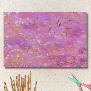 Pink & Purple With Gold Flecks Tissue Paper