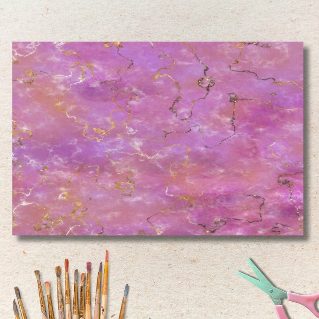 Pink & Purple With Gold Flecks Tissue Paper (Creator Uploaded)