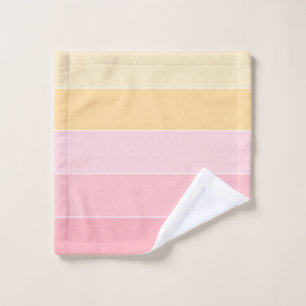 Pink Purple Yellow White Colours Pattern Template Wash Cloth