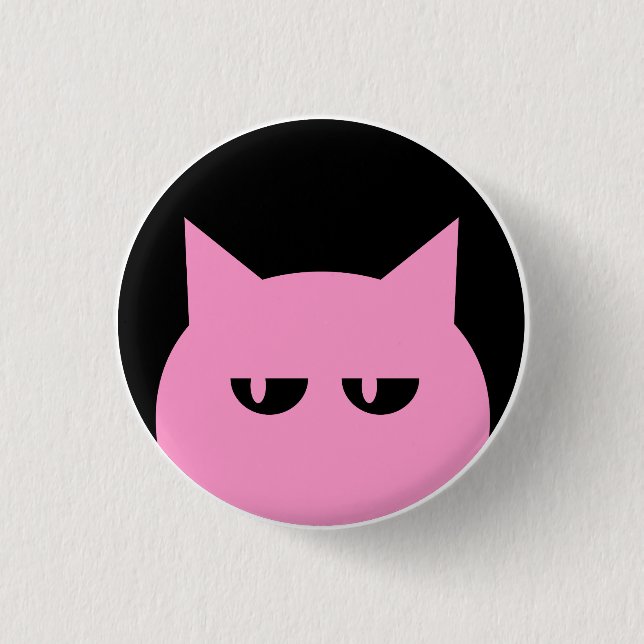 Pink Pussycat Pin (Front)