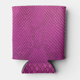 Pink Python: Snake Skin Texture. Can Cooler