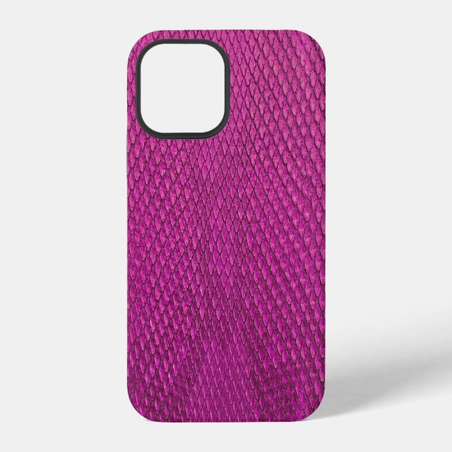 Pink Python: Snake Skin Texture. iPhone Case (Back)