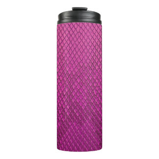 Pink Python: Snake Skin Texture. Thermal Tumbler