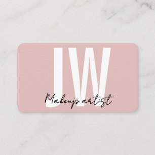Pink QR Code Business Card Elegant Scan Me Card