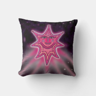 Pink Quasar Illustration Pillow