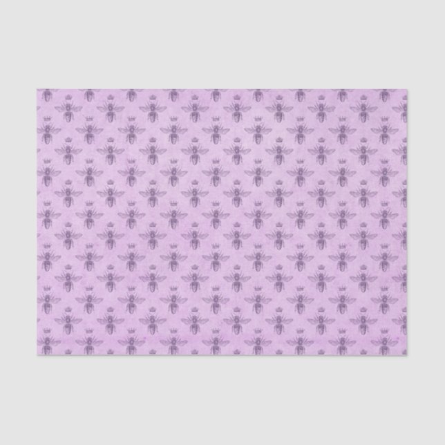 Pink Queen Bee Tissue Paper (Front)