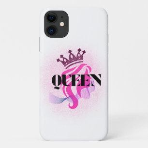 Pink Queen Crown Design – Confident Feminine Power iPhone 11 Case