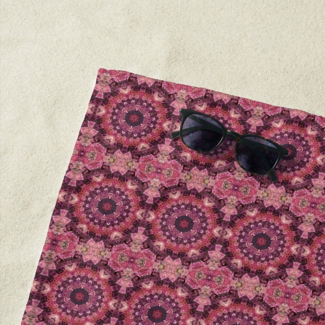 Pink Quilt Beach Towel (In Situ)