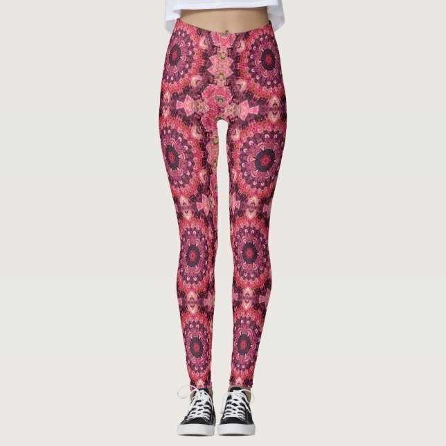 Pink Quilt Leggings (Front)
