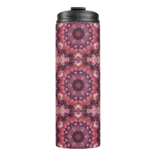 pink quilt thermal tumbler