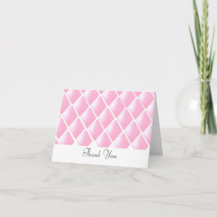 Pink Quilted Diamond Thank You