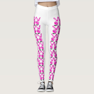 pink rabbit leggings
