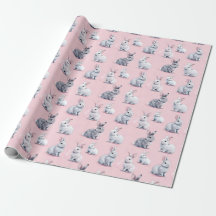Pink Rabbits Pattern