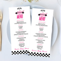 Pink Race Car Baby Shower Food