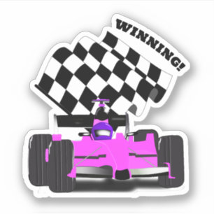 Pink Race Car - Checkered Flag Sports