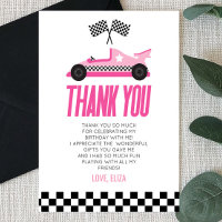 Pink Racecar Race Car Birthday Party