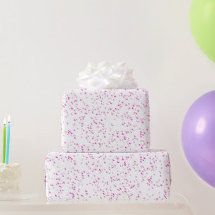 Pink Rain Glossy Wrapping Paper