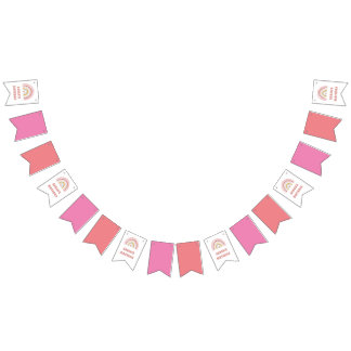 Pink Rainbow Birthday Banner – Custom Name Bunting