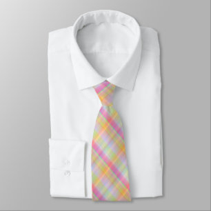 Pink rainbow colour. stripe design. tie