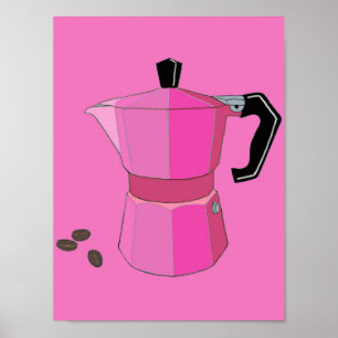 Pink Rainbow Espresso Poster