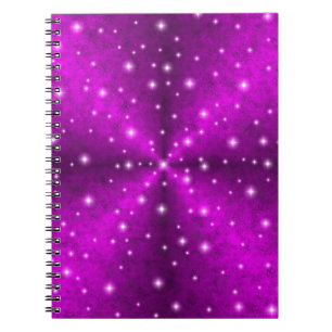 Pink Rainbow in Elephant Skin Leather optics Notebook