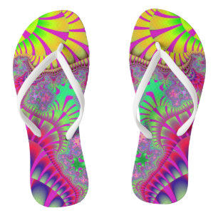 Pink Rainbow Melt Thongs