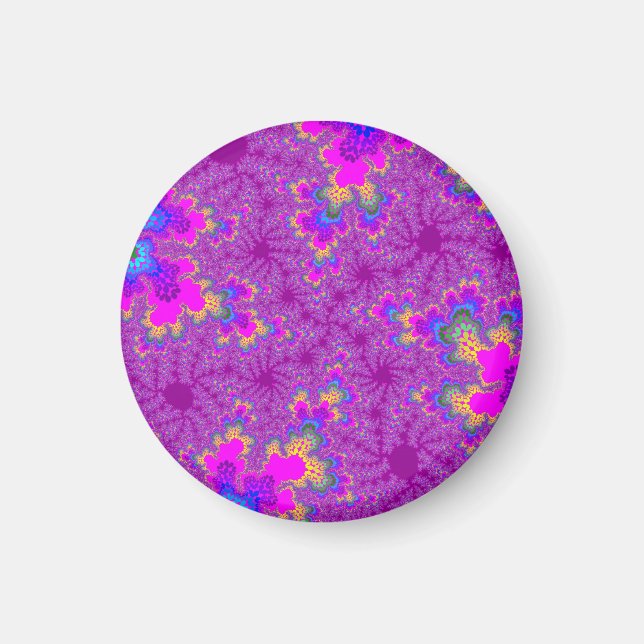 Pink Rainbow Speckle Magnet (Front)
