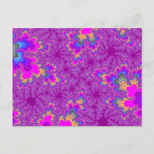 Pink Rainbow Speckle Postcard (Front)