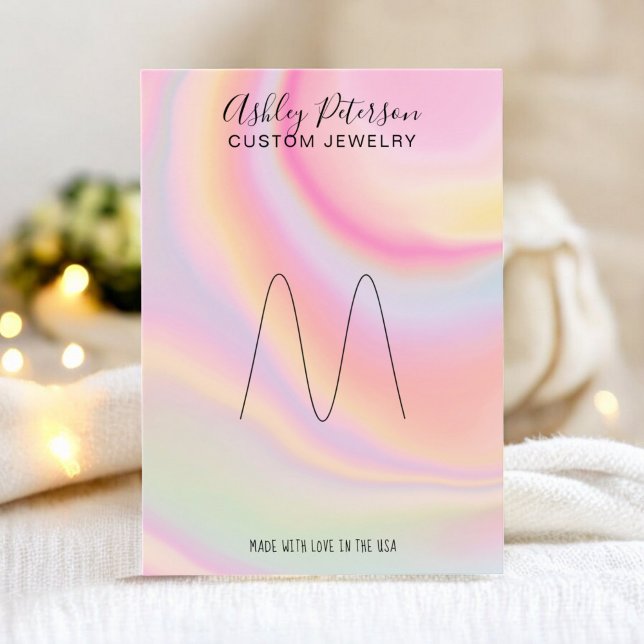 pink rainbow unicorn jewellery ring display (pink rainbow unicorn jewelry ring display)