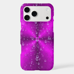 Pink Rainbow with Raindrops