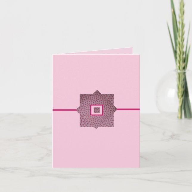 Pink Raindrops Card (Front)