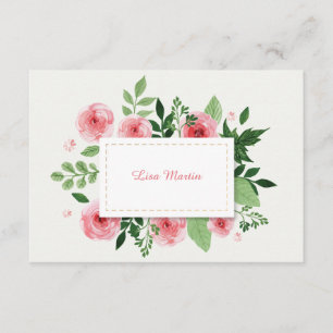 Pink Ranunculus Flowers Thank You Card
