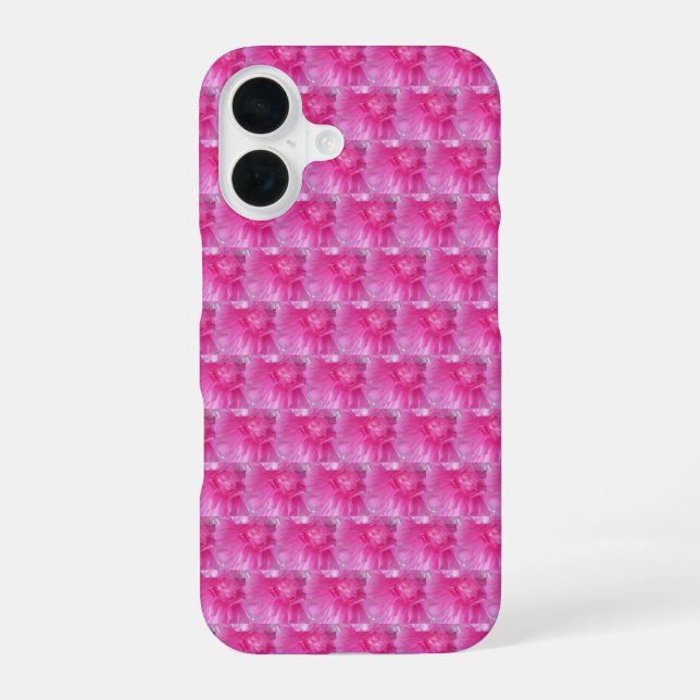 Pink Ranunculus – Modern Floral Design iPhone 16 Case (Back)