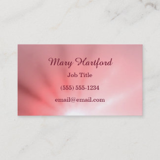 Pink Ray of Light Business Card