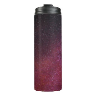 Pink, red, and black digital wallpaper thermal tumbler