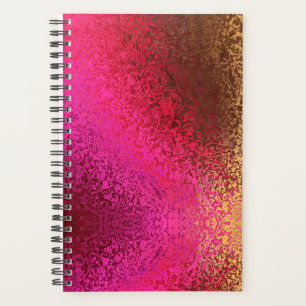 Pink Red And Gold Pattern Planner